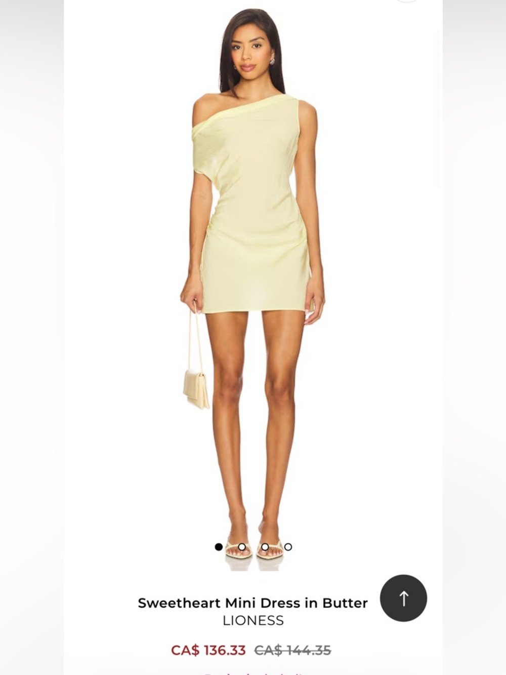 Lioness Butter Sweetheart Mini Dress